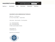 Tablet Screenshot of hausarzt-lochhausen.de
